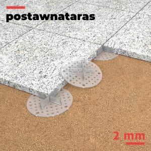 Podkładka pod płyty tarasowe 2 mm przezroczysta