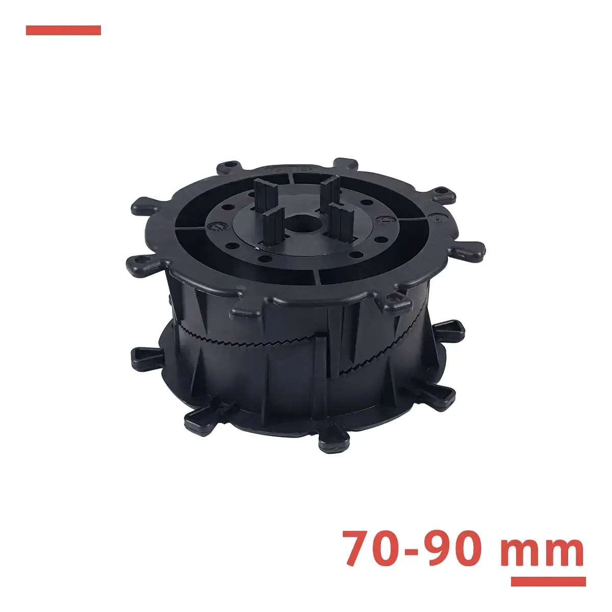 Regulowany wspornik tarasowy serii SPIRAL 70-90 mm do płyt z fugą 5 mm