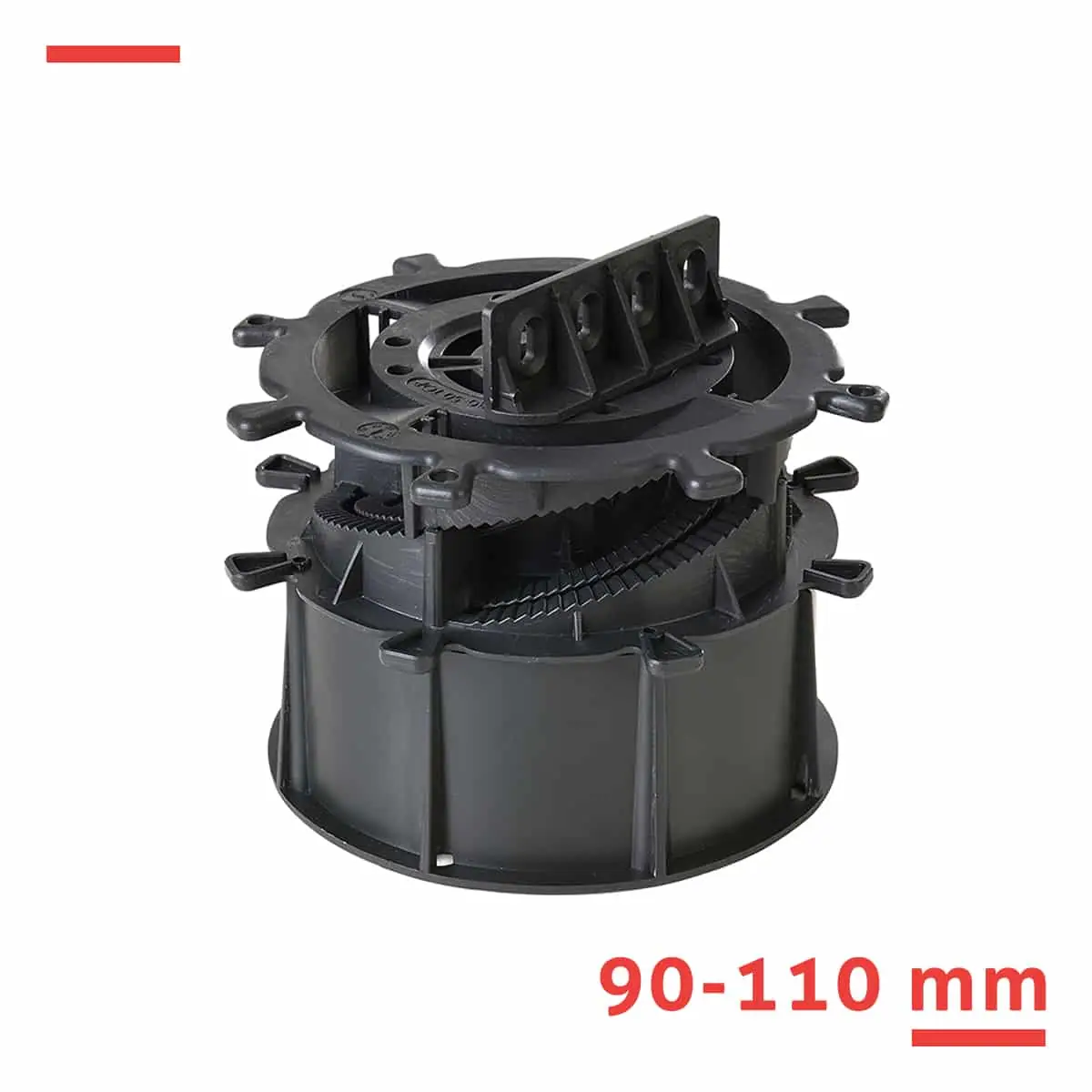 wspornik-tarasowy-regulowany-spiral-090-110-mm-dysk-adapter-do-legarow-01 Wspornik regulowany 90-110 mm
