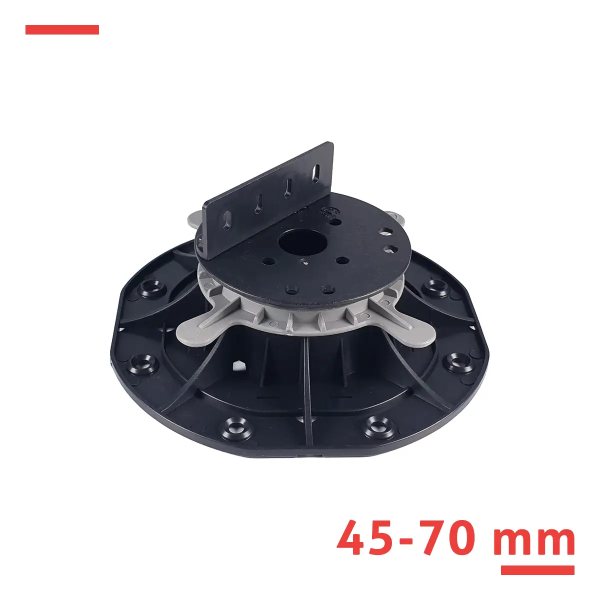 Wspornik tarasowy regulowany 45-70 mm pod płyty trasowych z fugą 3 mm