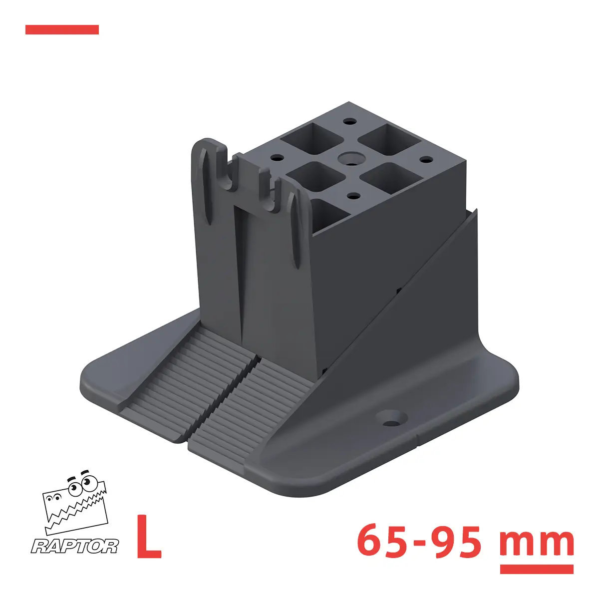 Regulowany wspornik klinowy pod legary RAPTOR S 15-35 mm