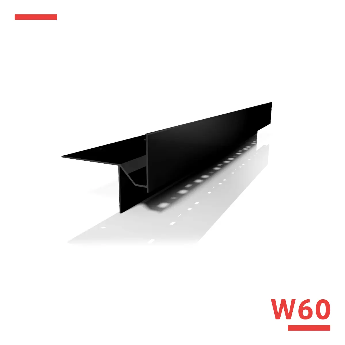 Profil okapowy PROFPLAST W60 200 cm - obrazek 3