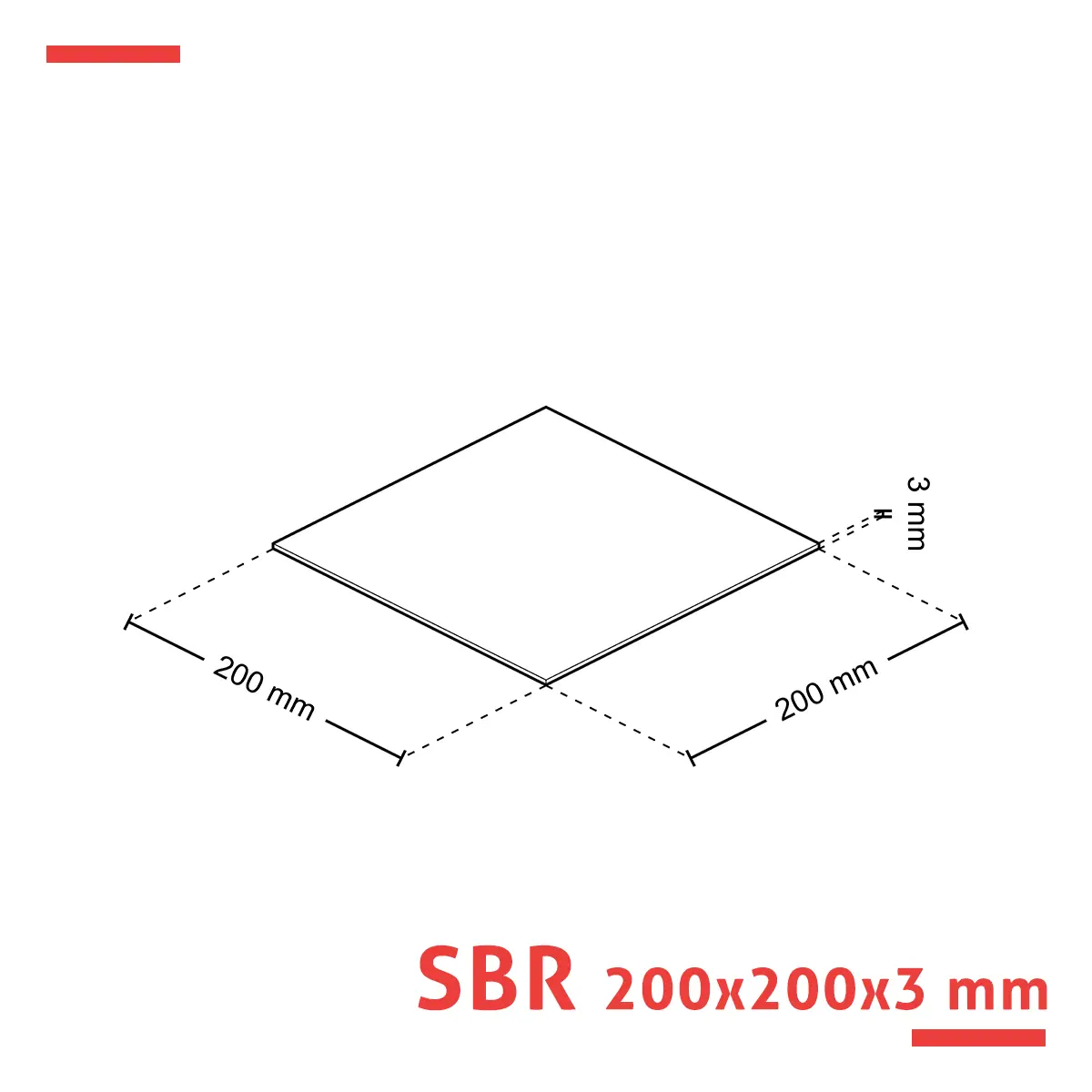 Podkład izolacyjny 200x200x3 mm - obrazek 3