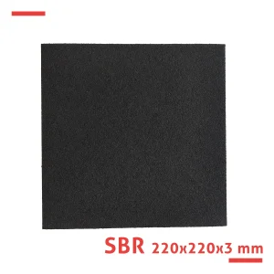 Podkład izolacyjny SBR 3mm 220x220 mm