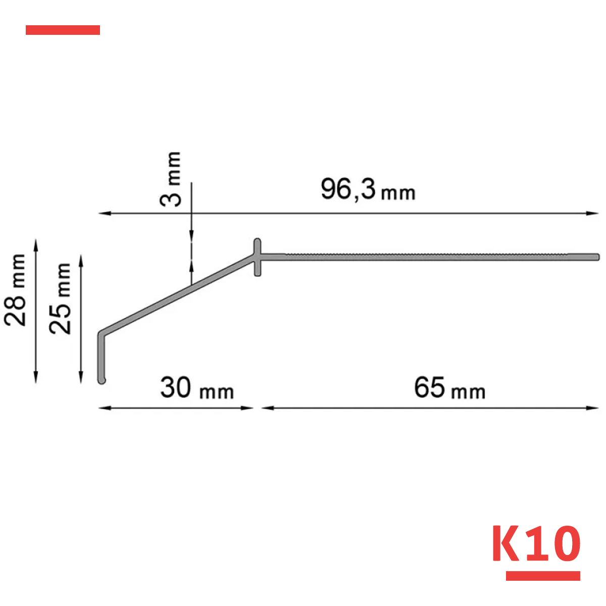 Profil okapowy Renoplast K10 200 cm - obrazek 4